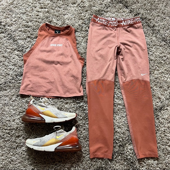 Nike Tops - Nike Pro Terra Blush Rose Gold Set XS / Small